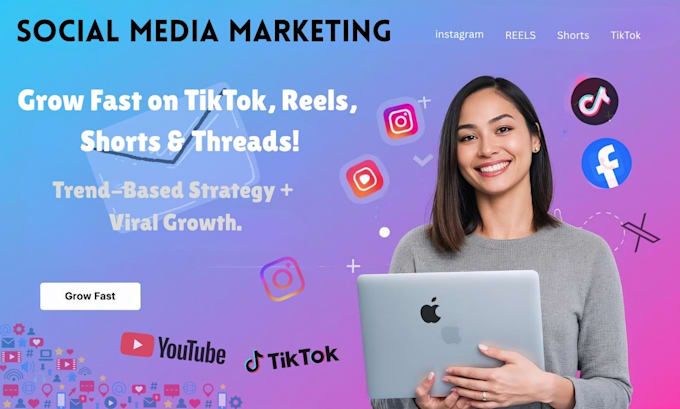 manage your social media with trend based strategy and monthly growth plan