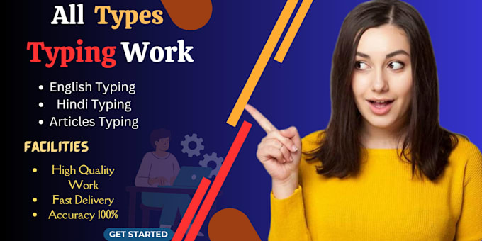 Typed Work Do any types typing work job, copy typing and data entry by ...