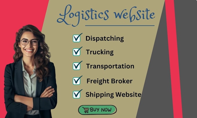 Build logistics website dispatch freight broker website by Webakter