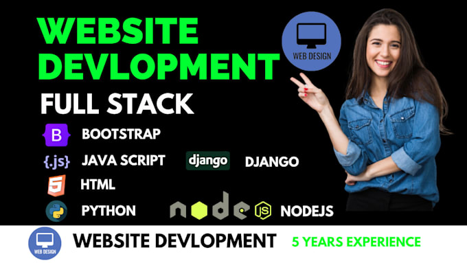 develop and design a modern professional responsive website