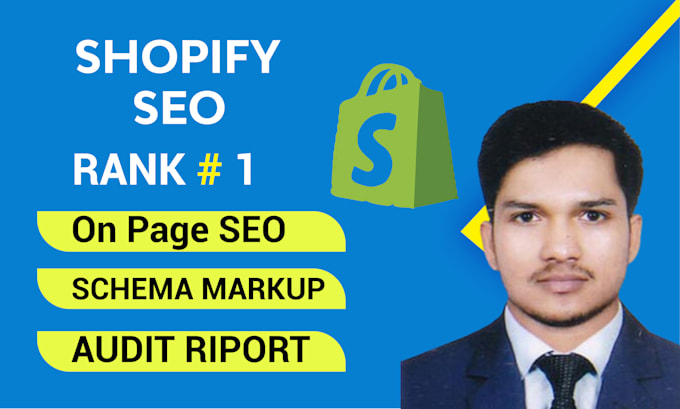 do shopify on page SEO, schema markup, and audit report