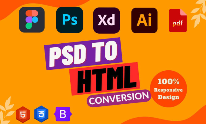 Convert Psd Figma And Xd Pages To Html Css Responsive Bootstrap Website By Webwpacebappy 7292