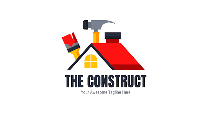 create attractive and superb contractor logo design
