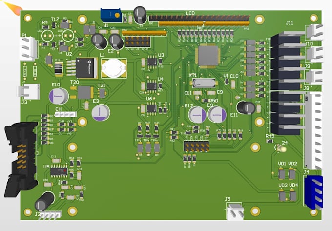 Circuit design using altium designer, kicad, easyeda, eagle by T ...