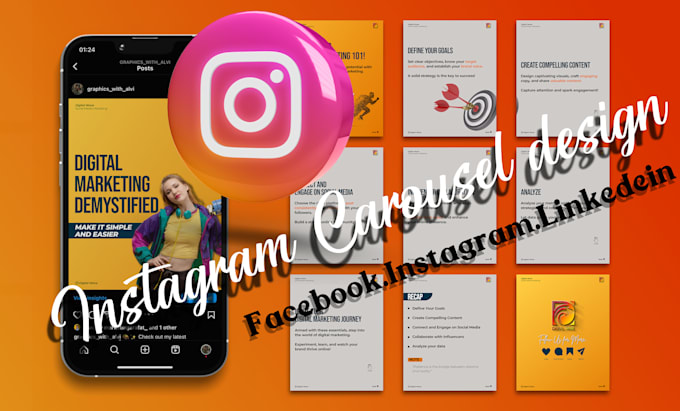 Design creative instagram carousel for you by Rahat_alvi | Fiverr