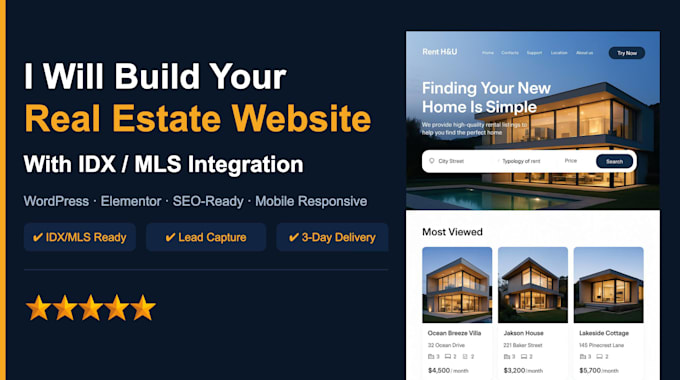 do real estate website development