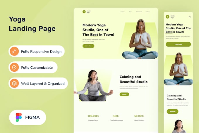 Create figma landing page and website ui ux design by Sasmitav | Fiverr