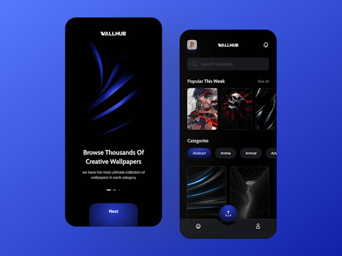 Do wallpaper app, android app, wallpapers, android studio, mobile app by Team_goodluck | Fiverr