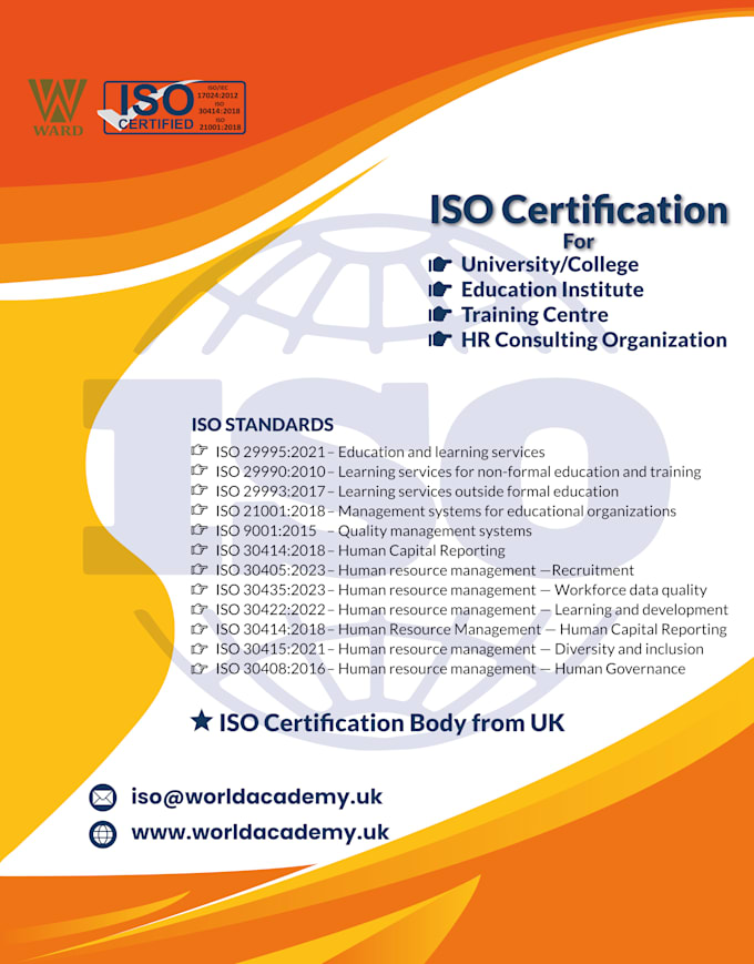 assist to get iso certification