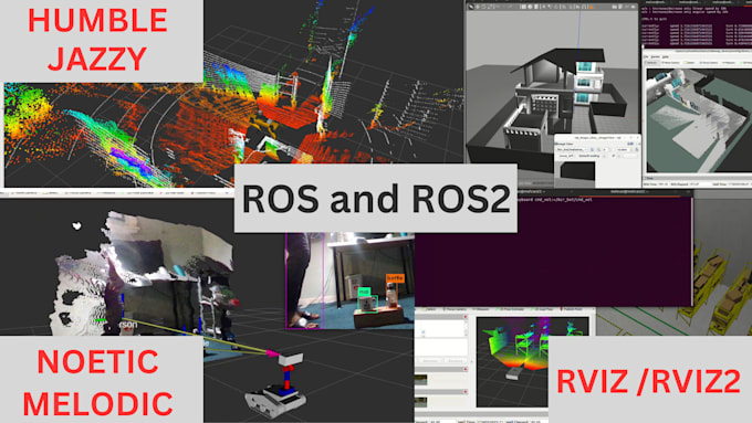 program robot using ros and ros2 in realtime and gazebo