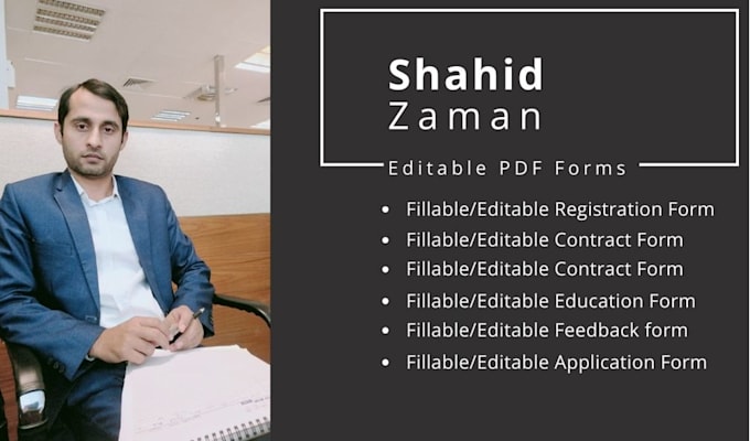 Create A Fillable Pdf Form Convert To Fillable Pdf Form By Shaid Zaman Create A Fillable Pdf Form Convert To Fillable Pdf Form By Shaid Zaman
