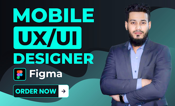 Design your mobile app ux ui using figma and do figma prototype by App ... image.
