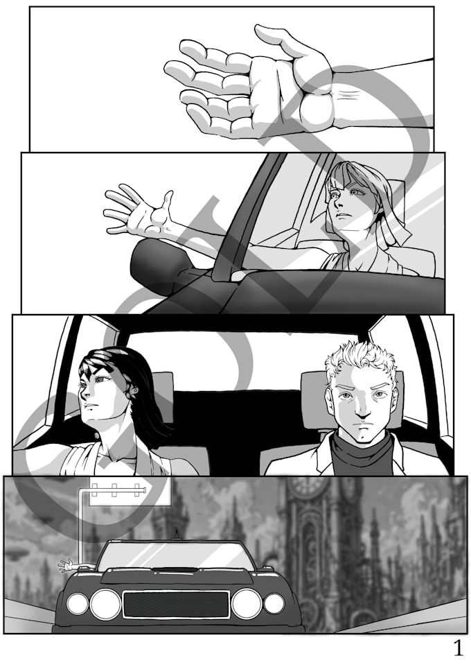 create comic pages manga style