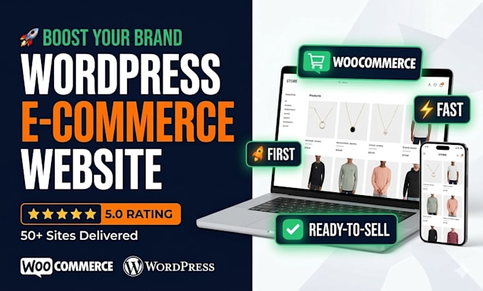 design wordpress  ecommerce website or redesign wordpress ecommerce store