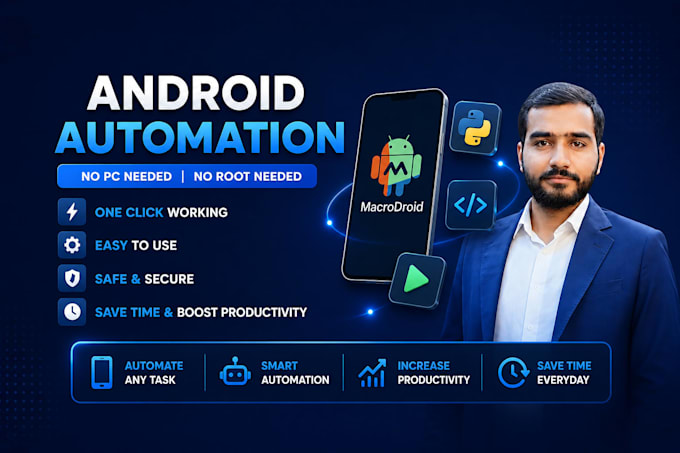 do android and web automations , bots and scraping