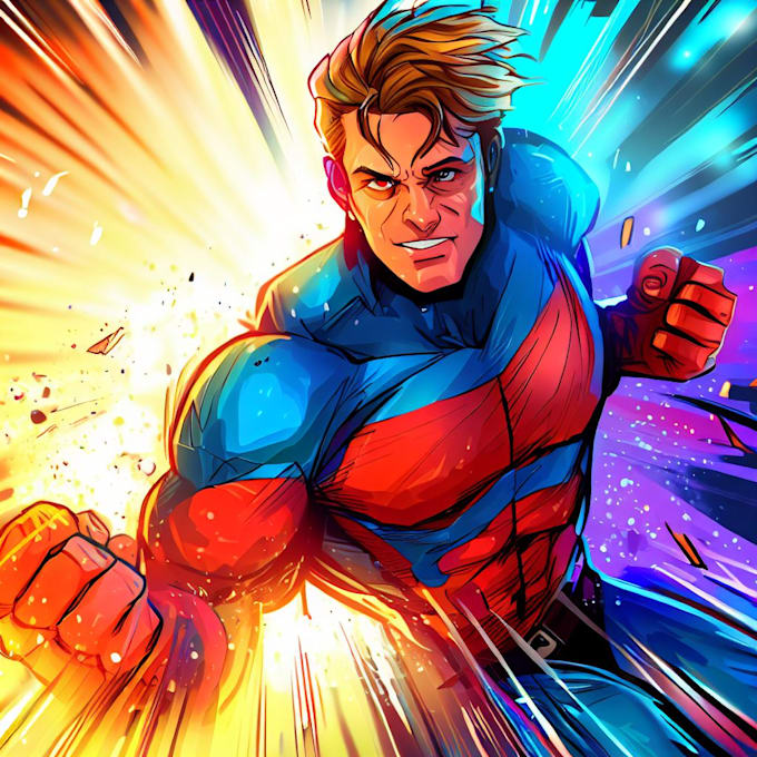 Make you into superhero comic art by Snaicut Fiverr