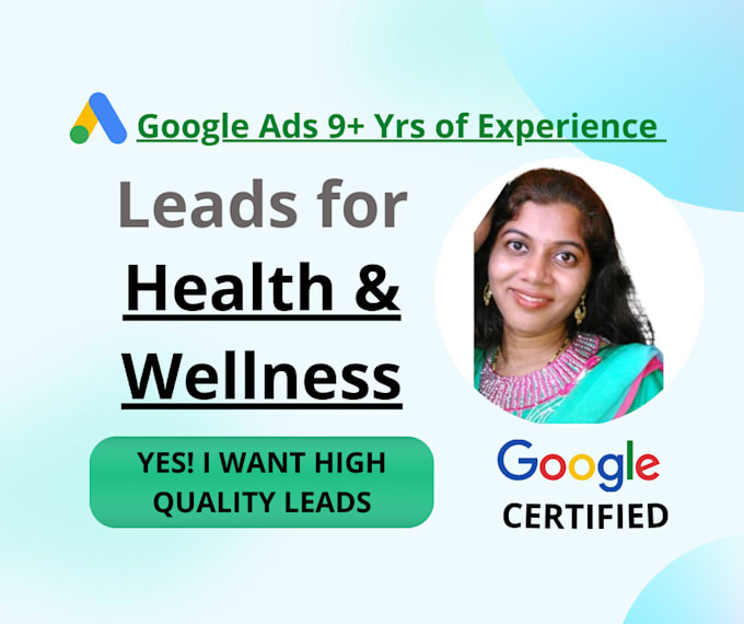 generate leads for health and wellness service using google ads