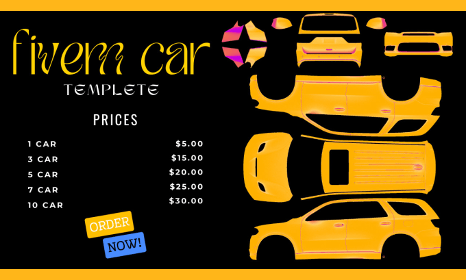 make fivem car template for you