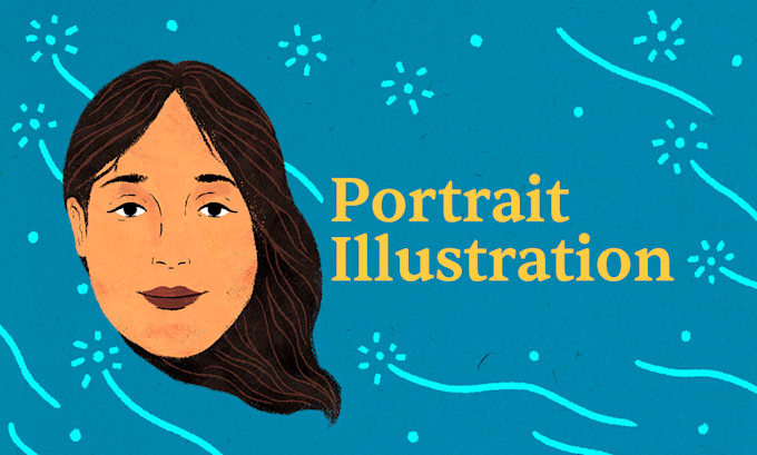 draw colorful illustration portrait