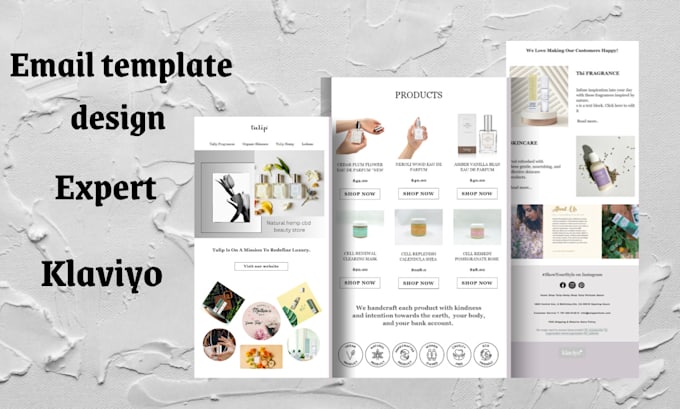 design klaviyo email template