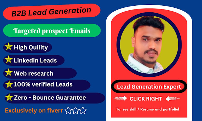 be doing b2b lead generation and emailing out via linked