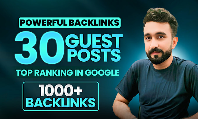 do premium guest post and publish article with seo backlinks