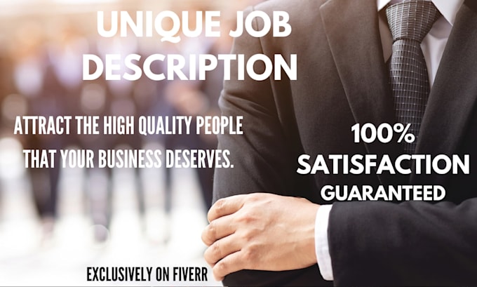 Create a professional job description for any position by Yusuf5101 ...