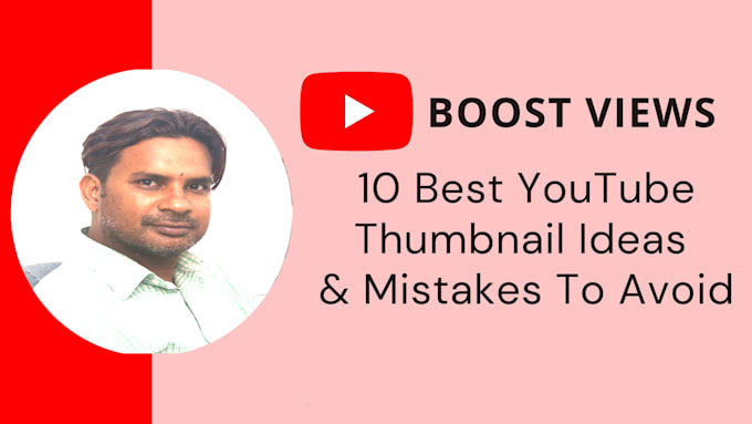 design catchy youtube thumbnail