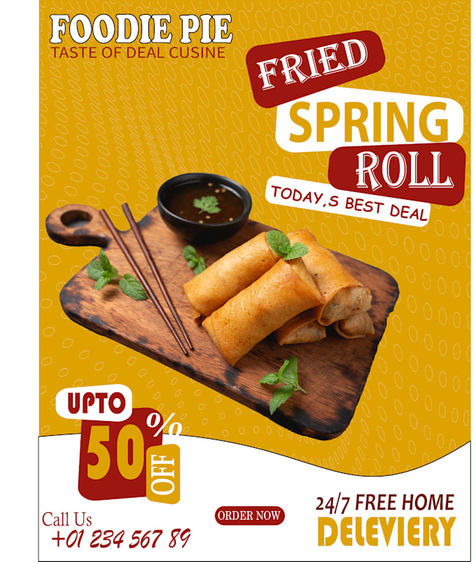 make promoting flyer for your shop, business, restaurant