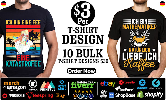do custom german t shirt designs