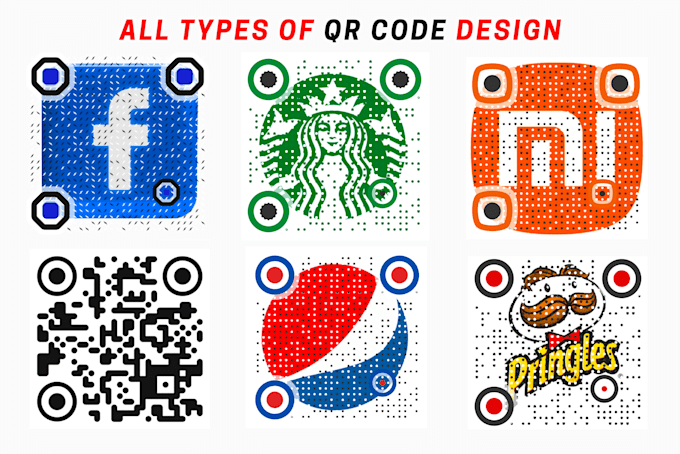 design professional custom qr code, design with your logo