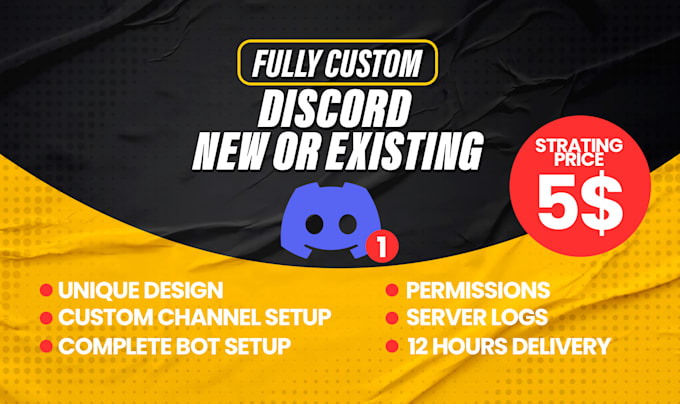 build a custom discord server within 12 hours