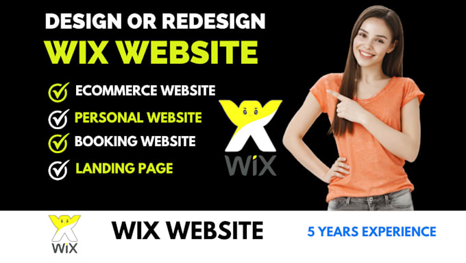 design, redesign, or develop responsive wix website