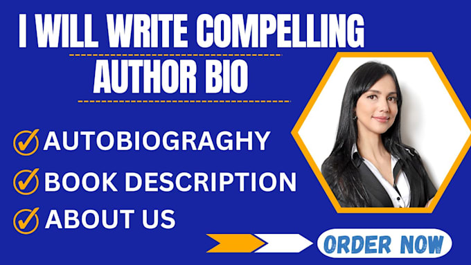 write a compelling and professional author bio for your book