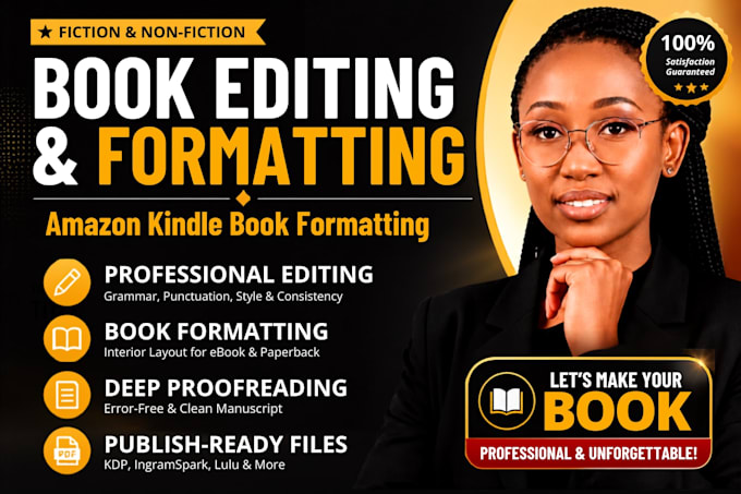 self publish amazon KDP book, kindle and paperback book editing and formatting