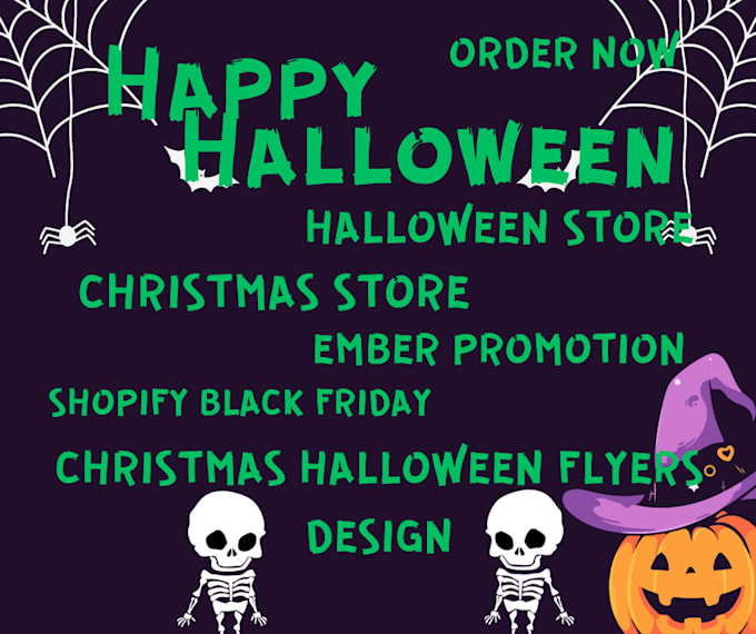Design halloween christmas store ember promotion black friday by Max