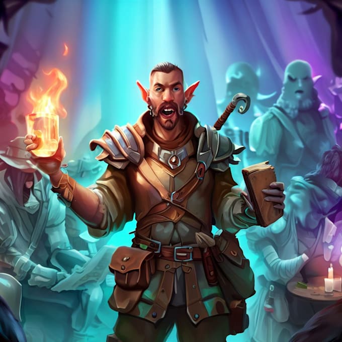 make-a-dnd-character-art-and-dnd-party-by-magiumn-fiverr