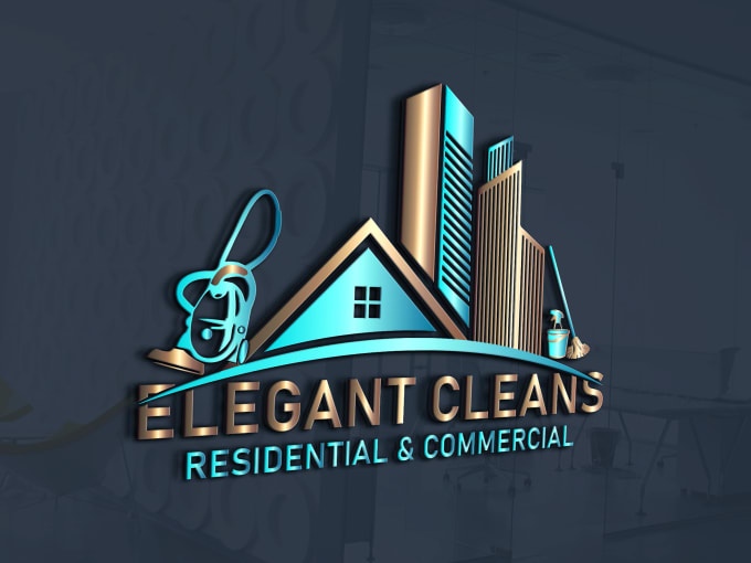 logotipo de servicios de limpieza de casas
