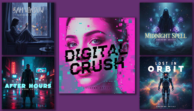 design premium music album cover