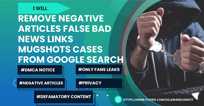 deindex unwanted google search result, court file takedown bad links mugshots