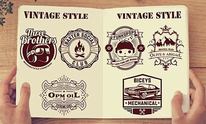 design a retro vintage logo