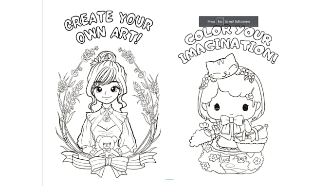 create coloring pages for children suitable for KDP