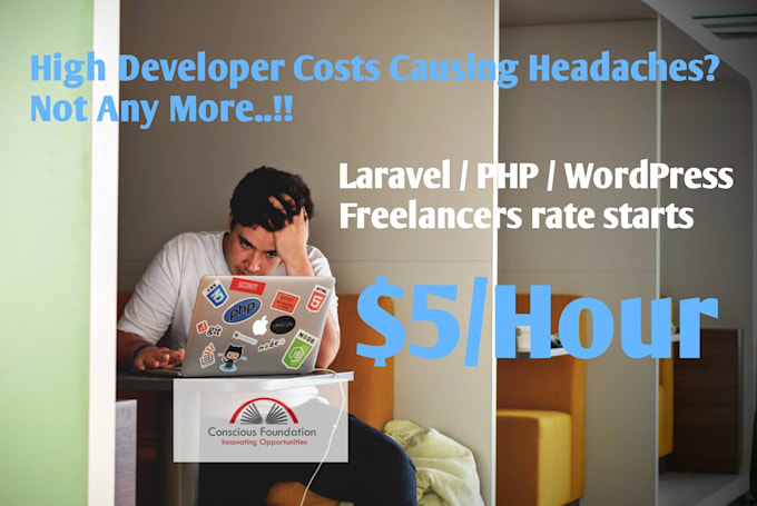do website development in PHP, laravel, wordpress