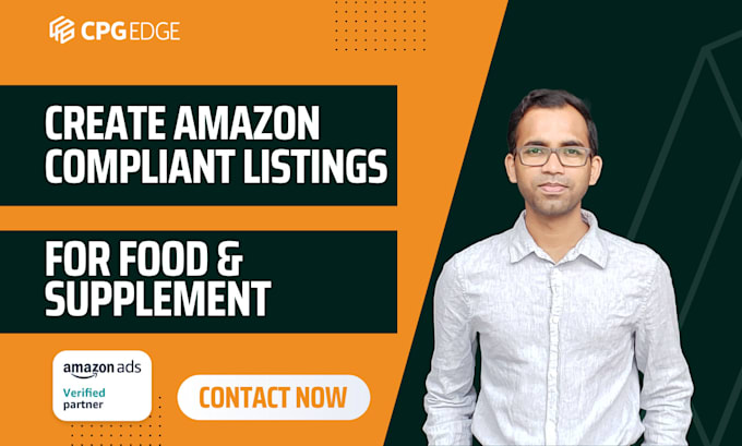 create amazon policy compliant supplement or food listings
