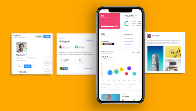 Do website ui ux and mobile app ui design in figma by Dithmeena | Fiverr