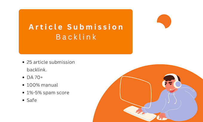 create high da article submission backlink