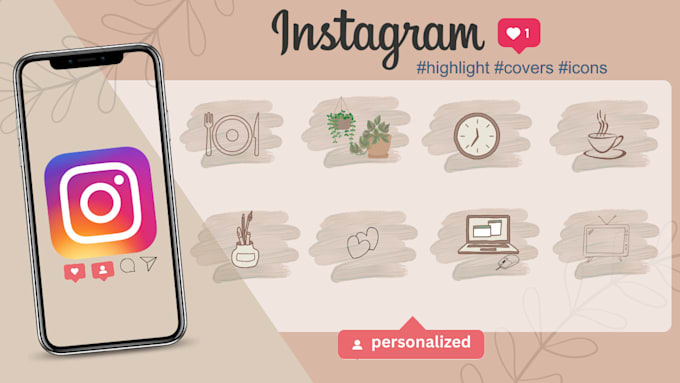 design professional instagram highlight icon covers