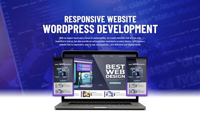 create custom professional responsive wordpress websites