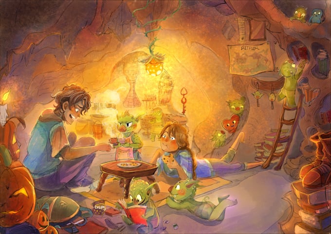 draw book illustrations for your novel