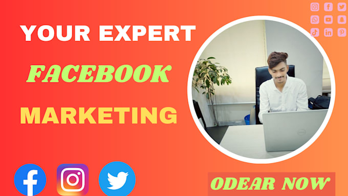 do facebook marketing ,business promote your